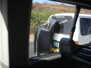 All taxis were similarly loaded as we entered Mozambique.